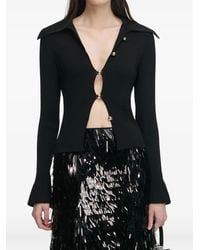 Self-Portrait - Button-Embellishment Cardigan - Lyst