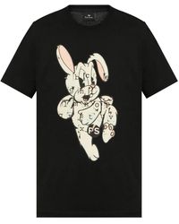Paul Smith - T-Shirt mit Hasen-Print - Lyst