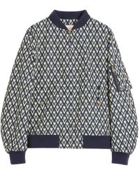 Valentino Garavani - Toute La V Bomber Jacket - Lyst
