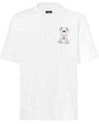 Fendi - Dog Graphic T-Shirt - Lyst