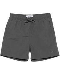 Norse Projects - Logo-Embroidered Drawstring Swim Shorts - Lyst