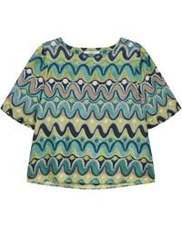 Maliparmi - Silk T-Shirt - Lyst