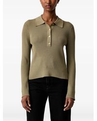 MICHAEL Michael Kors - Ribbed-Knit Polo Sweater - Lyst