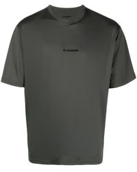 Jil Sander - Camiseta con logo estampado - Lyst