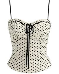 Reformation - Haut Noué Andrea À Pois - Lyst