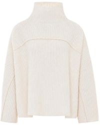 Not Shy - Gerippter Destiny Pullover Mit Stehkragen - Lyst