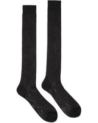 DSquared² - D2 Classic Ribbed Knee-High Socks - Lyst
