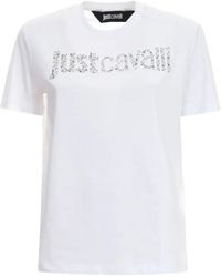 Just Cavalli - Logo-Detail T-Shirt - Lyst
