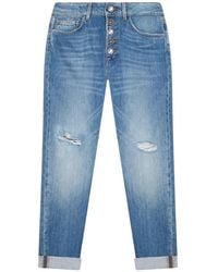 Dondup - Gerafelde Jeans Met Knopen - Lyst