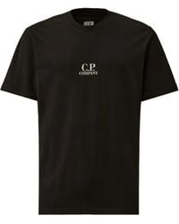 C.P. Company - Logo-Print Graphic-Print T-Shirt - Lyst