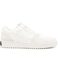 Emporio Armani - Panelled Lace-Up Sneakers - Lyst