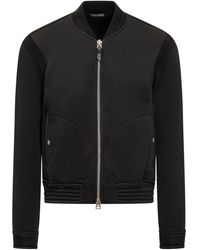 Tom Ford - Ribbed-Panel Zip-Front Bomber Jacket - Lyst