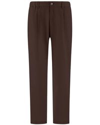 Herno - Pleat-Detail Trousers - Lyst