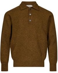 Another Aspect - Poloshirt Met Lange Mouwen - Lyst