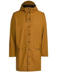Rains - Manteau Boutonné À Capuche - Lyst