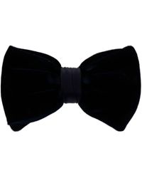 Giorgio Armani - Hook-fastening Velvet Bow Tie - Lyst