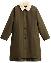Woolrich - Faux-Fur Padded Coat - Lyst