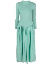 Stella McCartney - Ribbed Wool Midi Dress - Lyst