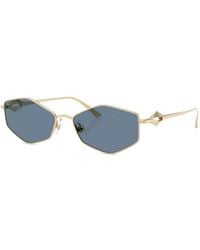 Jimmy Choo - Geometric-Frame Sunglasses - Lyst