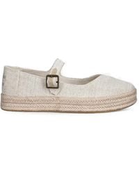 TOMS - Buckle-Strap Platform Espadrilles - Lyst