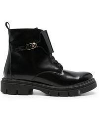 SERGIO MORETTI FIRENZE - Buckle-Strap Ankle Boots - Lyst