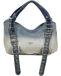 DIESEL - Petit Sac À Main D-One En Jean À Ornements En Cristal Solarisé - Lyst