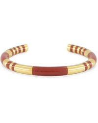 Aurelie Bidermann - Positano Striped Cuff Bracelet - Lyst