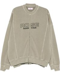 Martine Rose - Logo-Print Zip-Up Sweatshirt - Lyst