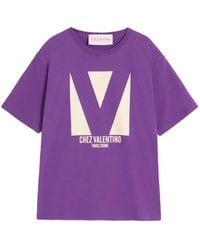 Valentino Garavani - Chez-Print T-Shirt - Lyst