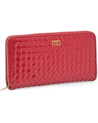 Bimba Y Lola - Large Cherry Plaited Zip Wallet - Lyst