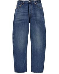 Valentino Garavani - Logo-Patch Loose-Fit Jeans - Lyst