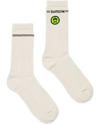 Barrow - Ribbed Smiley Socks - Lyst