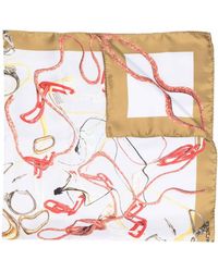 Maison Margiela - Chain-link Print Silk Scarf - Lyst