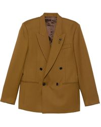 Lardini - Double-Breasted Peak-Lapel Blazer - Lyst