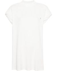 The Attico - Shoulder-padded Waflle-effect T-shirt - Lyst