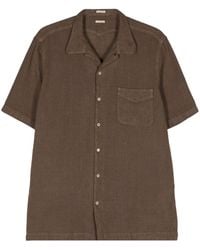 Massimo Alba - Linen Short-sleeved Shirt - Lyst
