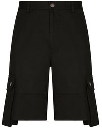 Dolce & Gabbana - Knee-length Cotton Bermuda Shorts - Lyst