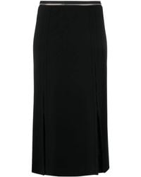 Helmut Lang - Straight Midi-Rok - Lyst