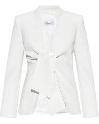 Max Mara - Blazer Met Vlinderstrik - Lyst
