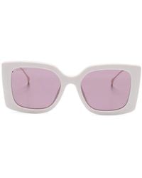Gucci - Gafas de sol Double G con montura oversize - Lyst