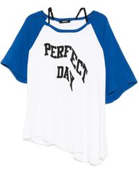 Undercover - Camiseta asimétrica de manga corta - Lyst