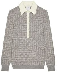 Givenchy - Slim-Fit Poloshirt Met Monogram 72-Jacquard - Lyst