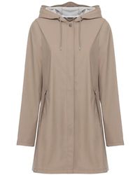 Rains - Hooded A-Line Coat - Lyst