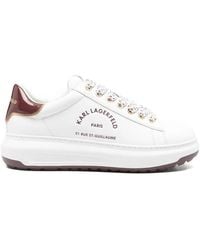 KARL LAGERFELD - Logo Lace-Up Sneakers - Lyst