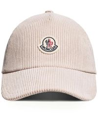 Moncler - Baseballkappe Aus Cord - Lyst
