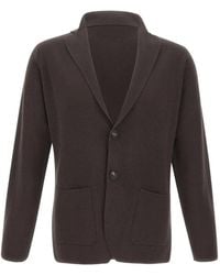 FILIPPO DE LAURENTIIS - Buttoned Wool Cardigan - Lyst