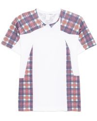 Comme des Garçons - Tartan Overprint T-Shirt - Lyst