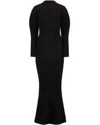Nina Ricci - Brushed-Knit Long-Sleeve Maxi Dress - Lyst