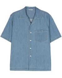 AURALEE - Short-sleeved Denim Shirt - Lyst