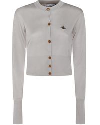 Vivienne Westwood - Orb Embroidered Cardigan With Buttons - Lyst